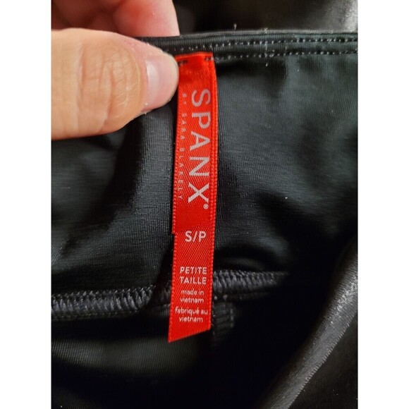 Spanx Metallic Faux Leather Leggings Size S - Picture 9 of 10